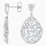 3.84 Ct White Gold Diamond Mix Shape Diamond Earrings For Unique