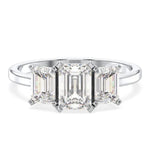 3.14 Emerald Cut Diamond Unique wedding rings and wedding marriage ring styles -