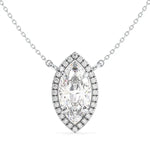 2.15 Ct Womens gold necklace with delicate chain and pendant.