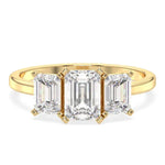3.14 Emerald Cut Diamond Unique wedding rings and wedding marriage ring styles -