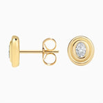 2.06 Ct Round Gold Plated Diamond For Custom Jewerlly