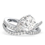 Diamond wedding rings with vintage wedding rings design - Halo Diamond Ring .