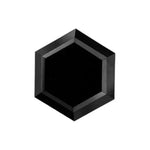 1.39 Ct natural fancy black hexagonal cut diamond, diamond, raw diamonds, rough diamonds, gia certified diamonds.