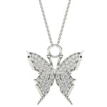 1.94 Ct Gold shell necklace pendant shaped like a seashell.