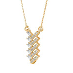 2.24 Ct Gold crucifix necklace for men with Jesus pendant.