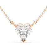 2.39 Ct White gold initial necklace with letter pendant.