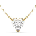 2.39 Ct White gold initial necklace with letter pendant.