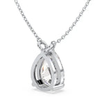 2.34 Ct Real diamond necklace with natural diamonds in gold setting.