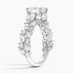 Vintage style engagement ring with sapphire- Women Special Ring Diamond Ring.