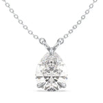 2.34 Ct Real diamond necklace with natural diamonds in gold setting.