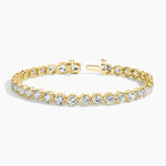 4.95 Ct Lab created diamond tennis bracelet with sustainable lab diamonds.