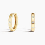 0.18 Ct Round Gold Plated Unique 14K Gold Earrings For Jewerlly .