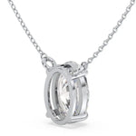 3.27 Ct Womens gold necklace with delicate chain and pendant.