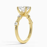 Oval cut engagement ring with lab grown diamond in rose gold Diamond Ring