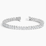 7.90 Ct White Gold Lab grown diamond tennis bracele