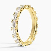 Nathalie Emerald Cut Lab Grown Diamond Ring (2.43 ct. tw.) in 14K Yellow Gold Eternity Wedding Ring