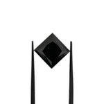 4.06 Ct fancy natural black princess cut diamond loose real black diamond, buy loose diamonds, raw diamonds, rough diamonds, gia certified diamonds.
