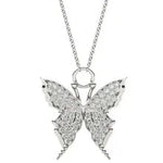 1.94 Ct Gold shell necklace pendant shaped like a seashell.