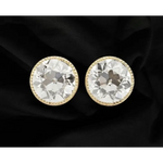 2.50 Ct Round Brilliant Cut Diamond White Gold Plated Diamond 14K Gold Plated Diamond Earrings Use For Jewerly