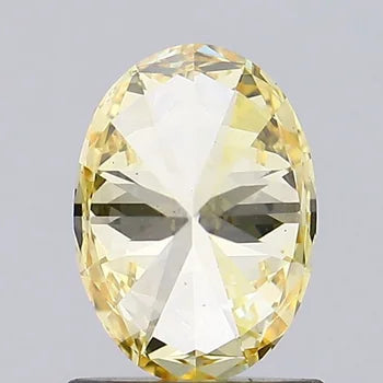 Oval Shape Fancy Yellow Lab Grown Diamond