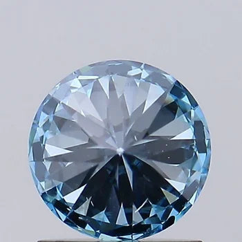 0.50Ct Lab Created Vivid Blue Brilliant Cut Diamond