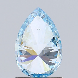 0.80 Carat Loose Pear Cut Diamond | Fancy Shape Lab Created Diamond | SI1 Clarity Blue Diamond For Pendant - Jay Amar Gems