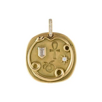 Gold nugget necklace with bold textured luxury jewelry design