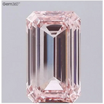 9.03 Ct fancy pink lab grown diamond in emerald cut, large step cut loose diamond for luxury engagement ring or custom fine jewelry