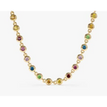 4.40 Ct genuine multicolour gemstone pendant necklace with vibrant colors and elegant design, ideal for unique fine jewelry and stylish everyday wear