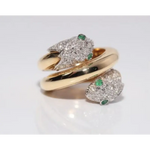Fashion lab created gemstone ring with citrine stone and brilliant diamond highlights