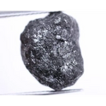 6.14 Ct Natural Black Raw Diamond Loose Uncut Black Rough Diamond for Custom Jewelry