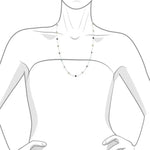 1.25 Ct genuine multicolour gemstone pendant necklace with artistic blend of colors and elegant design, perfect for unique fine jewelry and stylish wear