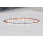 5.30 Ct grey Colored Diamond rough diamond for bracelet with raw gemstone styling