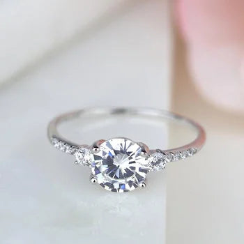 Stunning Three Stone Engagement Ring
