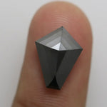 Certified 5.40 Ct Natural Black Loose Diamond Custom Diamond Ring Jewelry