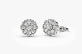 Diamond Floral Delicated Earrings For Her