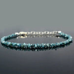 Natural Rough Diamond Bracelet with raw uncut diamonds set in elegant handmade jewelry design
