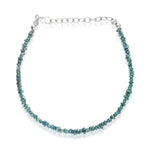 Natural Rough Diamond Bracelet with raw uncut diamonds set in elegant handmade jewelry design