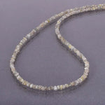 30 Carat Luxury grey rough necklace beads with natural gemstone brilliance