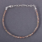 Natural Rough Diamond Bracelet with raw uncut diamonds – minimalist luxury fine jewelry bracelet for women