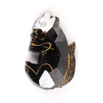 9.29 Ct fancy black squirrel shape natural diamond, rough diamonds, raw diamonds, loose diamonds, gia certified diamonds.