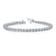 4.00 Carat Round Brilliant Cut Diamond Tennis Eternity Diamond Bracelet Solitaire Simulated Diamond Bracelet For Engagement Gift - Jay Amar Gems