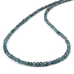 Blue rough diamond beads in elegant raw gemstone style Use For Custom Jewelry