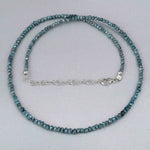 Blue rough diamond beads in elegant raw gemstone style Use For Custom Jewelry
