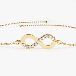 Simulated Diamond Infinity Bracelet Stunning Surprise Birthday Gift For Women - Jay Amar Gems