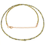 Yellow and green color rough diamond beads with natural gemstone styling For Necklace