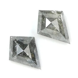 Kite Shape Natural Salt & Pepper Diamond