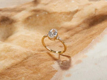 Oval Cut Solitaire Delicate Ring