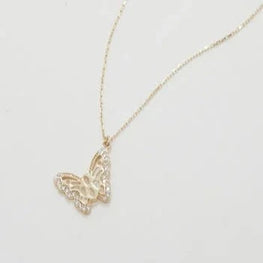 Stunning Butterfly 925 Silver Necklace