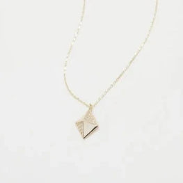 Pyramid Charm Sterling Silver Necklace